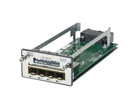 Cisco C3kx Nm 10g 4 Port 10 Gigabit Sfp Network Module Netmode