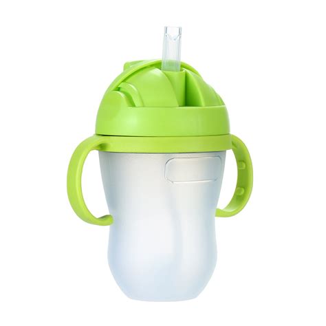 240ml 8oz Baby Water Bottle With Straw Wide Mouth Feeding Bottle
