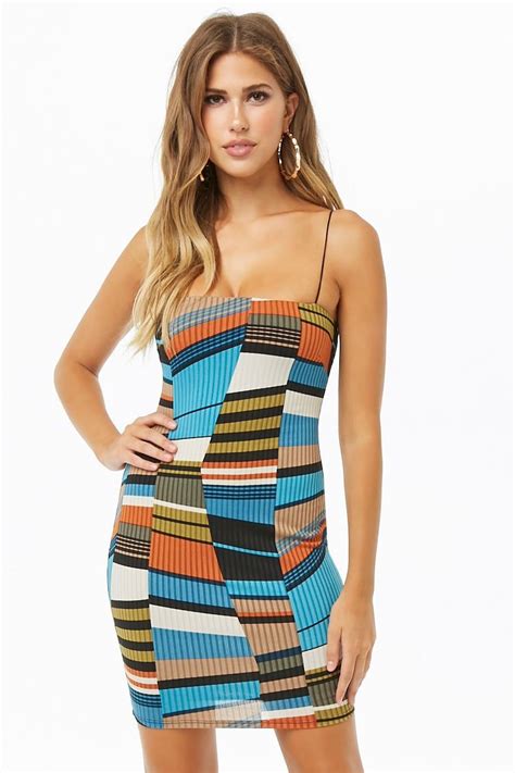 ribbed multicolor geo print mini dress with images printed mini dress knit mini dress geo
