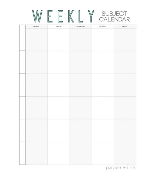 5 Creative Make Your Own Weekly Calendar The Elephant