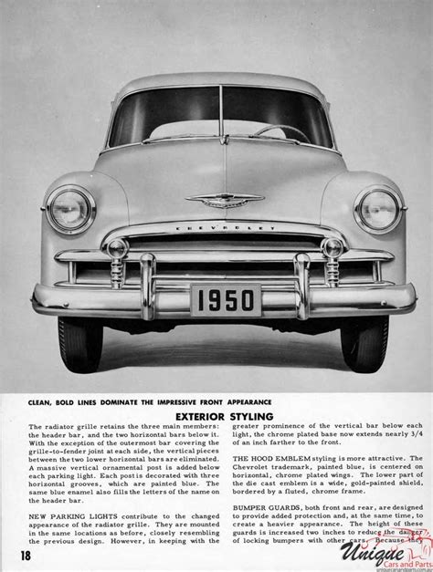 1950 Chevrolet Engineering Features Brochure
