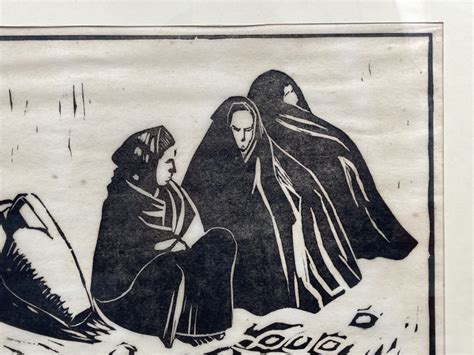 Rudi völler (2.v.r.) trifft gegen spanien. Henrik Madsen 1904-1984 Frauen auf dem Markt Spanien ...