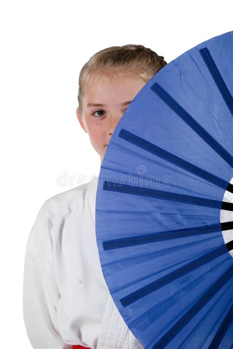 Tweenage Girl Going Karate Stock Photo Image Of Oriental