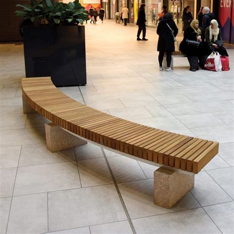 Kings Mall Shopping Centre London Concrete Bench Contemporary