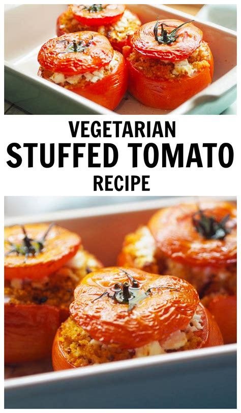 My Stuffed Tomato Recipe with Le Creuset - Fizzy Peaches