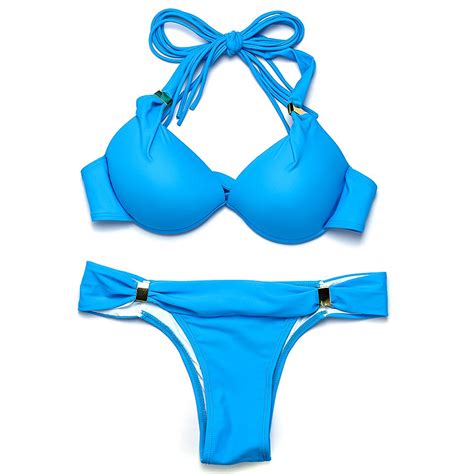Buy Trangel Swimwear Push Up Bikini Brazilian Bikini
