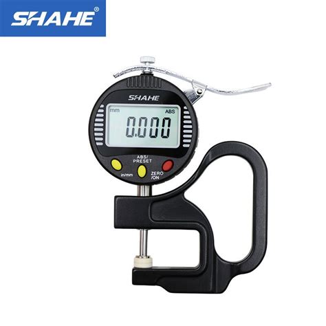 0001mm Digital Display Micron Thickness Gauge Thickness Meter Leather