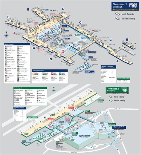 Terminal 1 Minneapolis Airport Map World Map