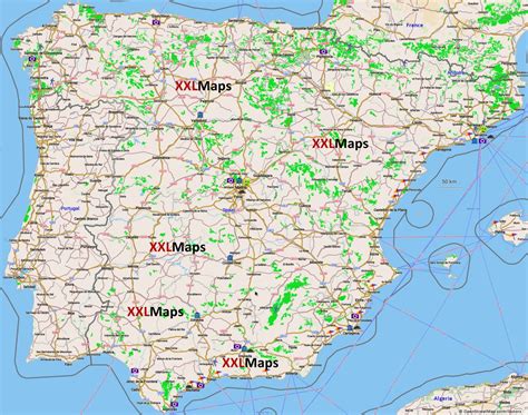 Mapa turístico de España - descarga gratuita para smartphones, tablets