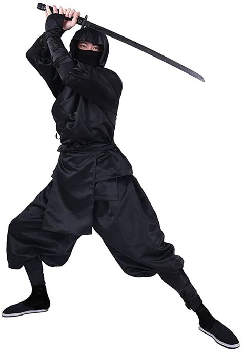 Cosplay Fm Men S Black Ninja Cosplay Costume Halloween Artofit