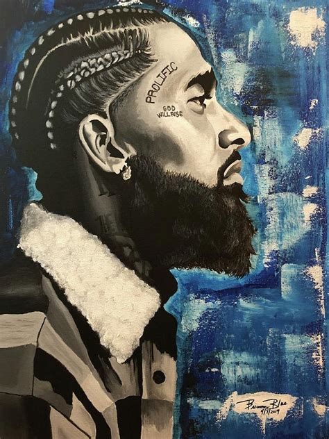 Nipsey Hussle Series 1 Painting By Brianna Blue