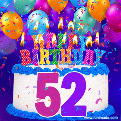 Happy 52th Birthday Animated S