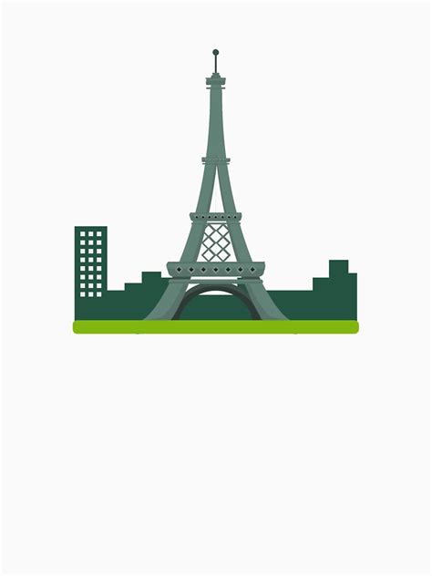 Cute Eiffel Tower Paris France Travel Landmark Essential T Shirt By