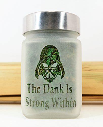 weed stash jar the dank is strong within star wars inspired darth vader weed jars for 1 2