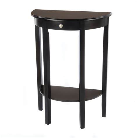 Bianco Collection Black Half Moon Round Hall Table Free Shipping