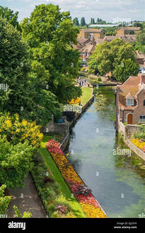 Westgate Gardens River Stour Canterbury Kent England Uk Stock Photo Alamy