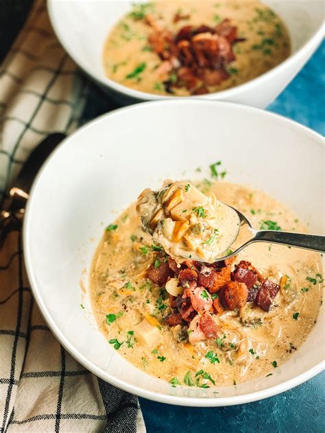 Flour or starch, and diced potatoes. Keto Clam Chowder - MINCE REPUBLIC