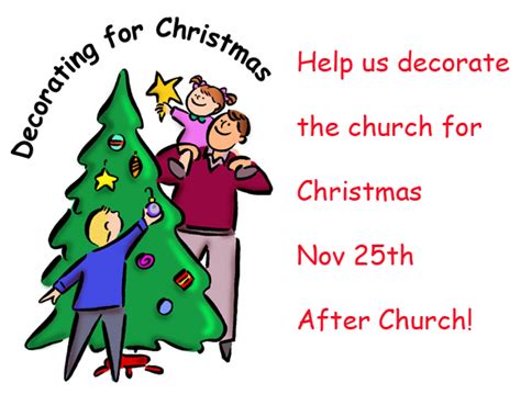 Church Christmas Decorating Clipart Clip Art Library