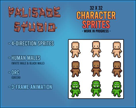 Palisades 32x32 Sprite Sheet Wip By Palisadestudio