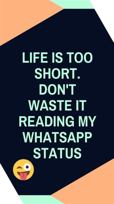 Explore our collection of 150+ funny status lines for whatsapp / funny whatsapp status. 27 Best WhatsApp Status - Funny, Love, Romantic & Heart ...