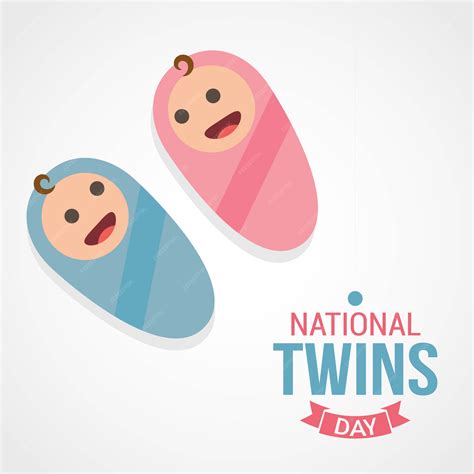 Premium Vector National Twins Day