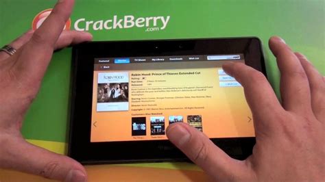 a look at the video store on the blackberry playbook youtube