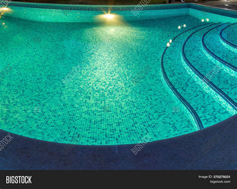 Pool Night Pure Blue Image And Photo Free Trial Bigstock