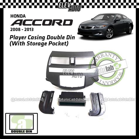 Installation Dash Kit Player Casing Double Din Honda Accord 2008 2013