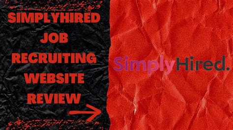 Find Your Dream Job With Simplyhired Job Recruiting Website Youtube