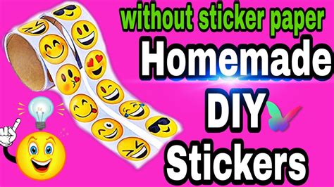 Diy Homemade Stickerswithout Sticker Paper🤩🤩 Youtube