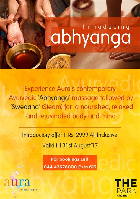 Revitalize Your Mind And Body With Auras Ayurvedic Abhyanga Massage Followed By A