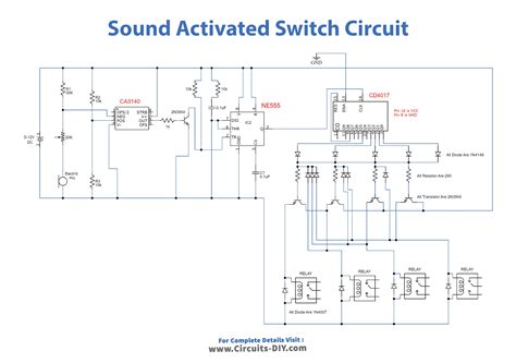 Sequential Sound Activated Switches Electronics Project