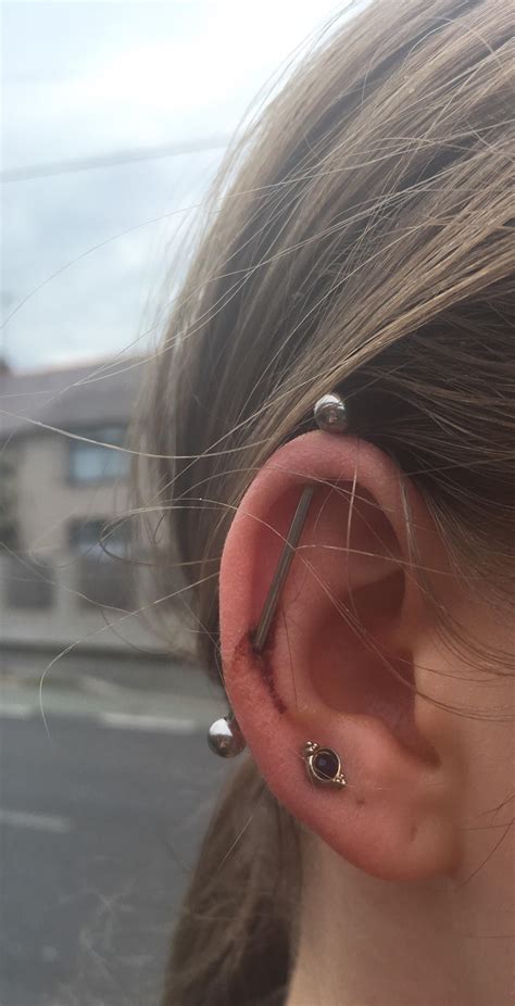 My piercing bled like this and also excreted some yellow fluid (can be ...