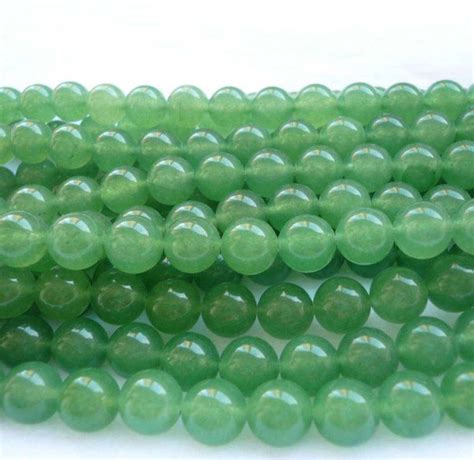 6mm Natural Light Green Jadeite Jade Round Gemstone Loose Beads 15
