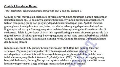 Contoh Soal Sejarah Utbk