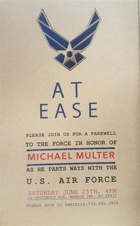 Items Similar To Military Farewell Invitations Print On Your Own Or