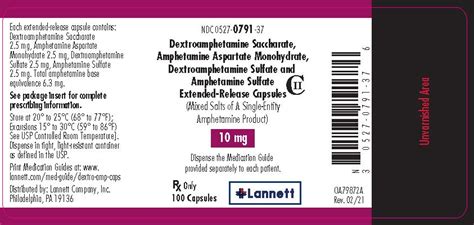 Dailymed Dextroamphetamine Saccharate Amphetamine Aspartate Monohydrate Dextroamphetamine