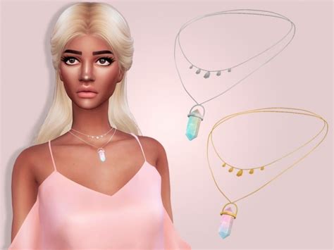 Maria Maria Necklace With Crystal • Sims 4 Downloads