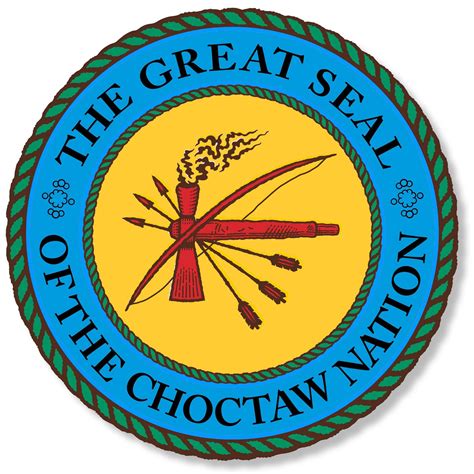 Round Choctaw Nation Seal Native American Indian Vinyl Sticker Decal 4