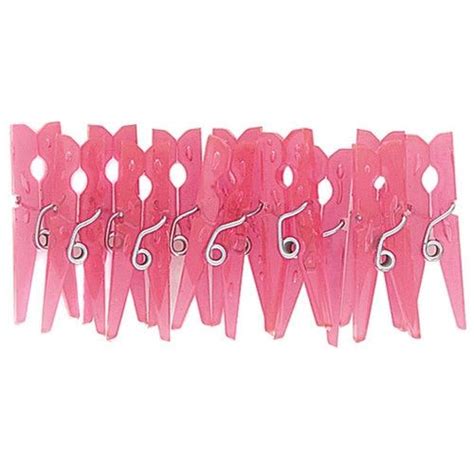 Pink Baby Girl Clothespins 12 Pink Baby Girl Baby Pink Clothes Pins