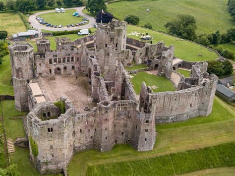 Raglan Castle Monmouthshire Wales With Map And Photos