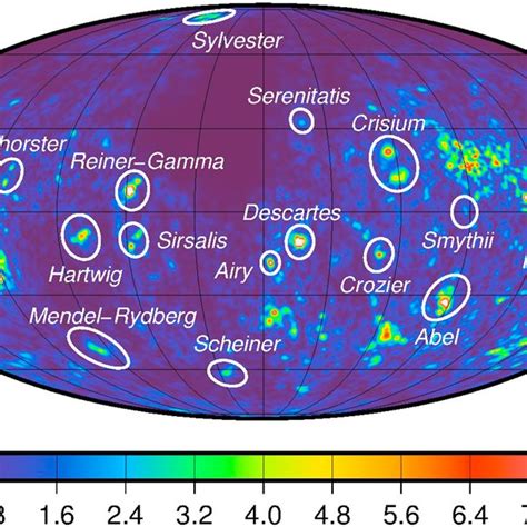 Magnetic Field Strength Of The Moon At 30 Km Altitude From The 05 ∘