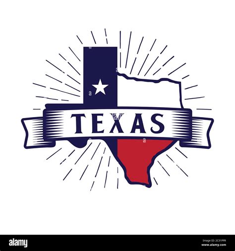Texas Logo Lone Star And Texas Map Lonestar Vector