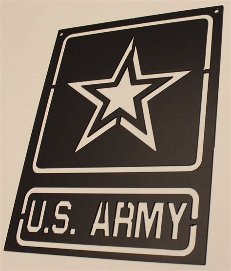 Army Sign Metal Wall Art Home Decor Etsy