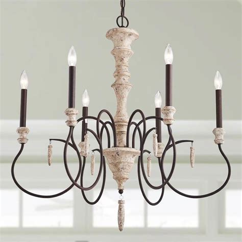 How Simple Elegant And Chic White Chandelier Our French Country