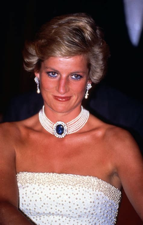 Princess diana was princess of wales while married to prince charles. Diana flashed a sweet smile while attending a banquet in ...