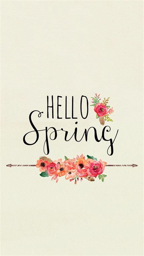 Cute Hello Spring Wallpapers Wallpaper Cave