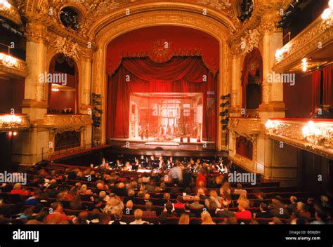 Audience And Performing Artists At Stockholm Royal Opera House Stock