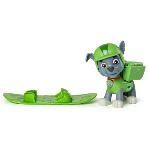 Paw Patrol Winter Rescues Action Pack Pup Snowboard Rocky Walmart