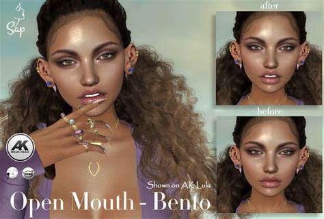Second Life Marketplace Parted Lips Open Mouth Bento